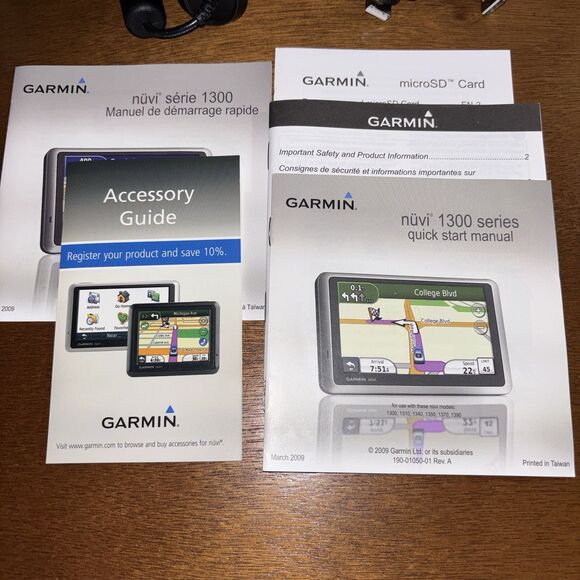 Garmin Nuvi 1350 GPS Bundle With Car Charger USB Car Mount Manuals Bundle *Video - Picture 5 of 11